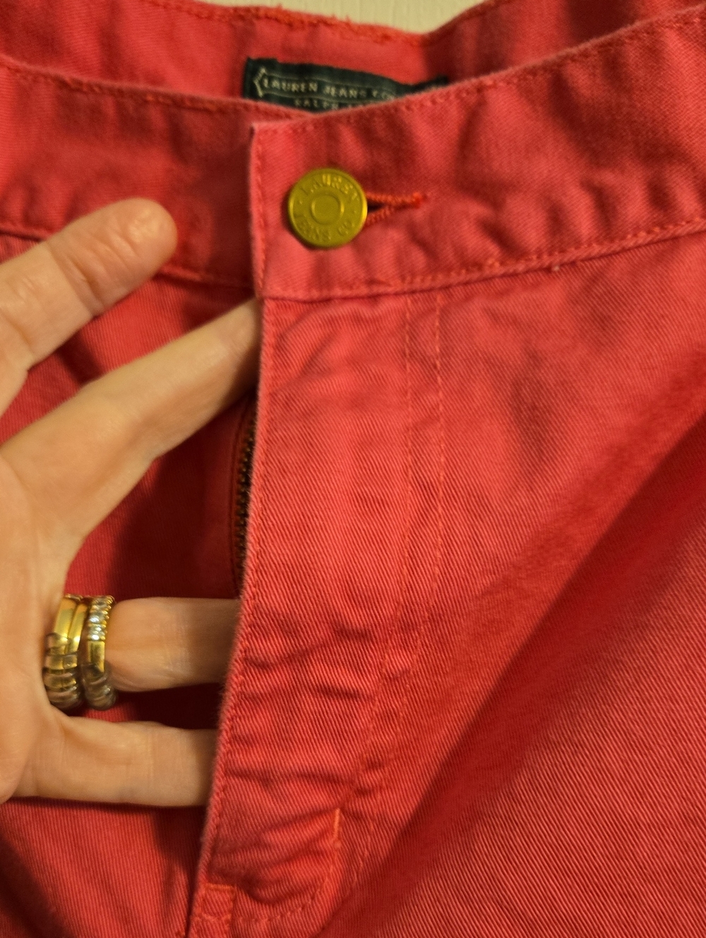 Lauren Jeans Co. By Ralph Lauren Pink Cotton Capris - Picture 3 of 5